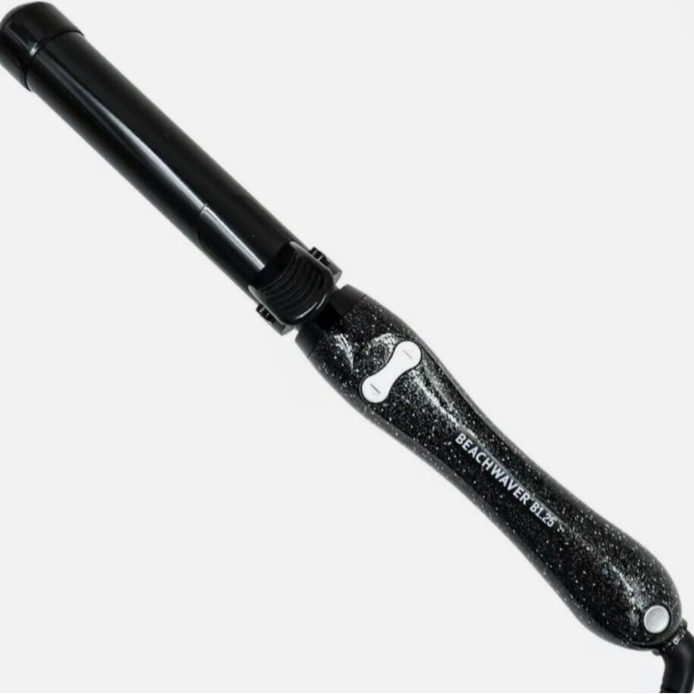 Never used! Beachwaver B1 Rotating Curling iron with additional storage pouch